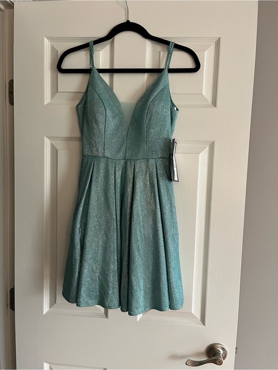 B Darlin Dresses & Skirts - B Darlin Sparkle Mini Dress in Seafoam Teal